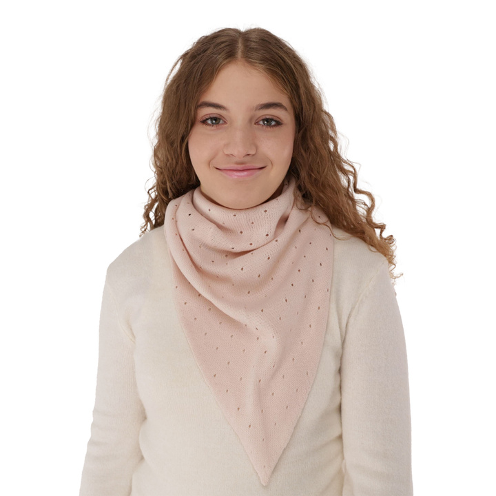 Girl's spring/ autumn shawl pink Fiorella