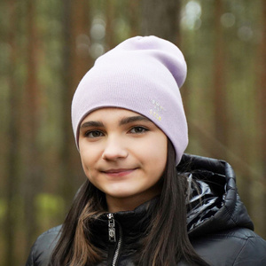 Girl's winter hat pink Estrela