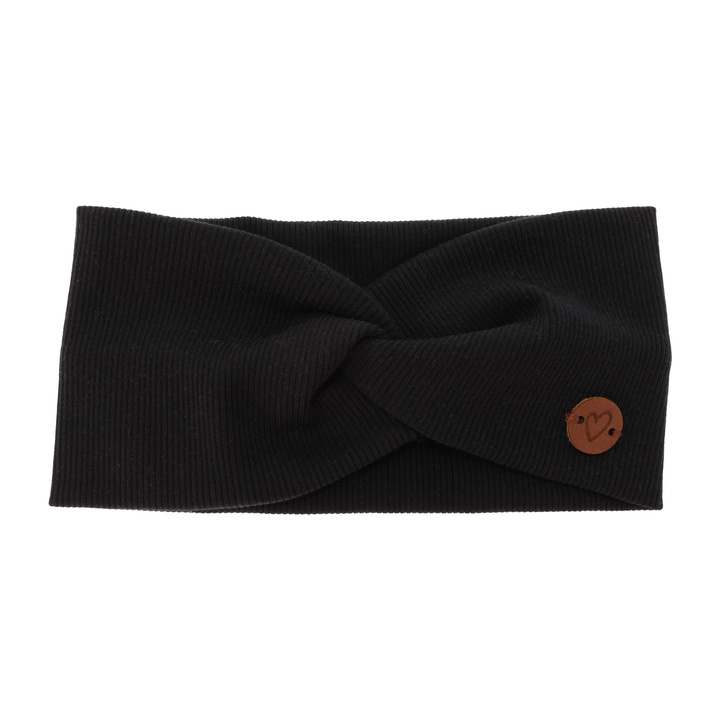 Girl's spring/ autumn headband cotton black Kasjana