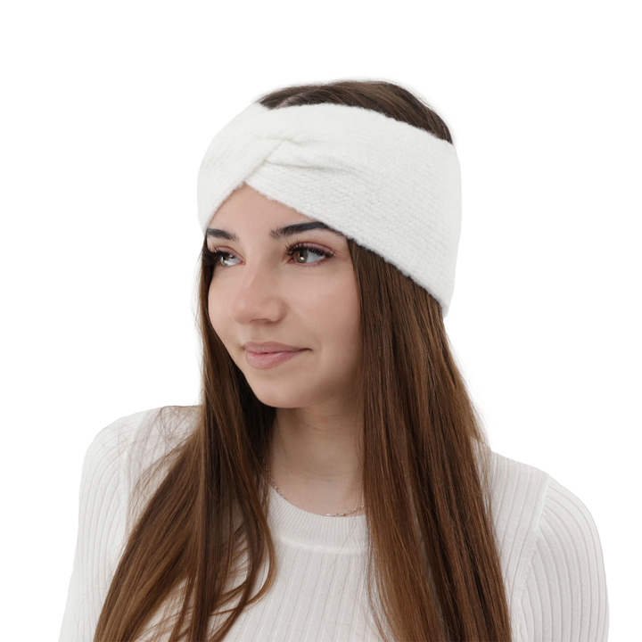 Woman's winter headband white Florence