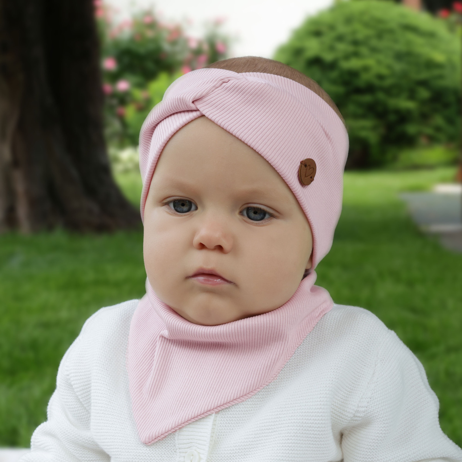 Girl's spring/ autumn headband cotton grey Kasjana