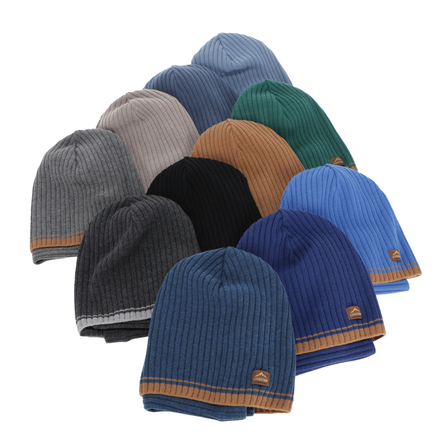 Boy's spring, autumn set: hat and tube scarf, navy blue, with cotton, Eirik