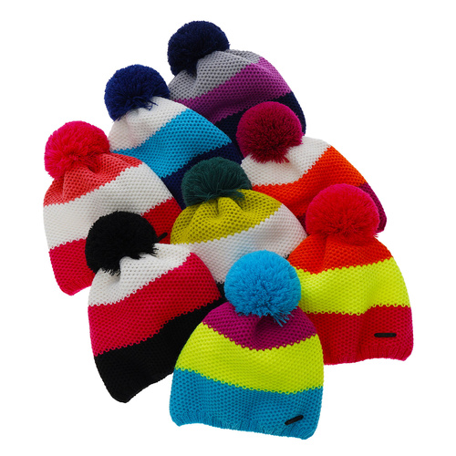 Girl's winter hat navy blue Naruto with pompom