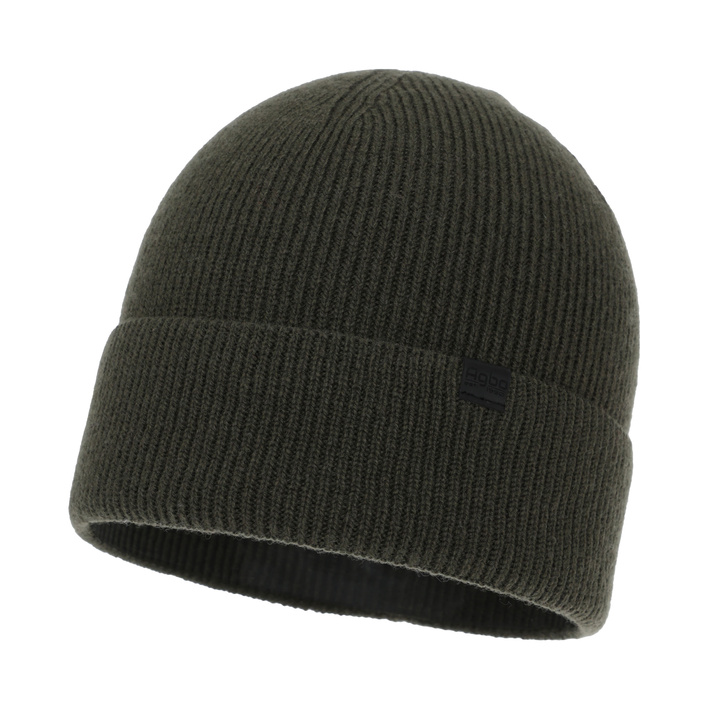 Men's winter hat, khaki, with merino wool with cashmere, Arwen