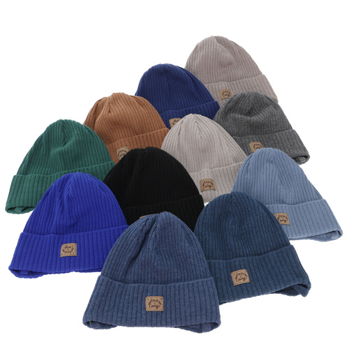 Boy's spring/ autumn hat, camel, with ears, with cotton, Fenris