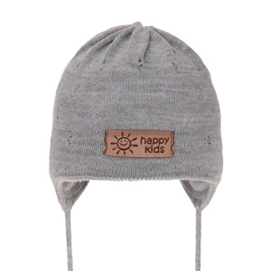 Boy's spring/ autumn hat blue grey Bobi