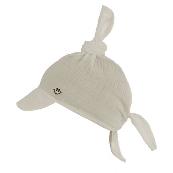 Muslin summer sun cap for boy beige Kobo