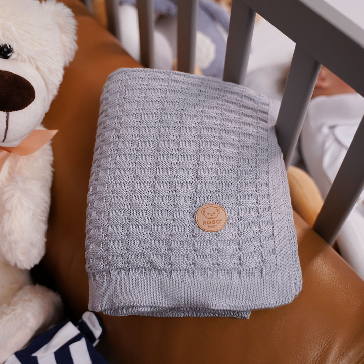 Bamboo baby blanket mustard Misio
