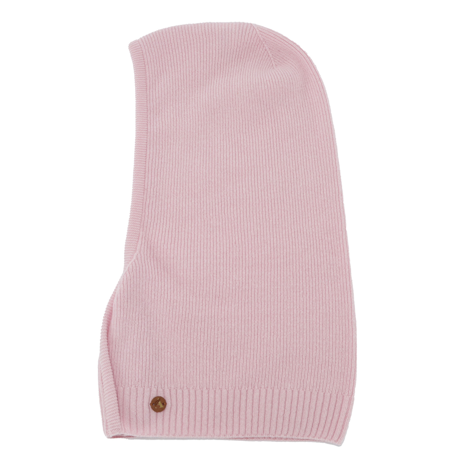 Balaclava autumn, winter, women's, light pink, merino wool with cashmere, Kiruna