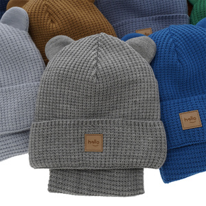 Boy's winter set: hat and tube scarf blue Michael