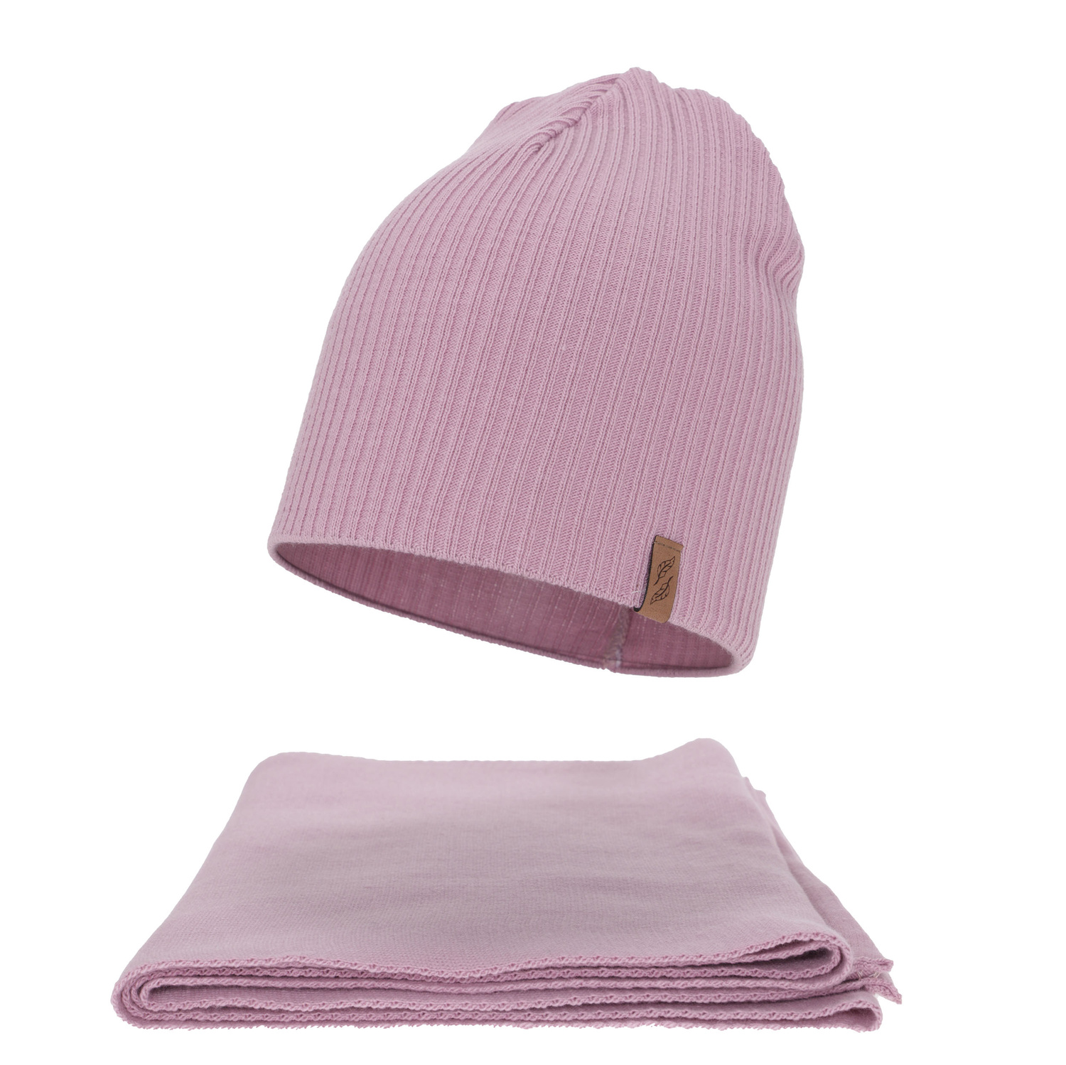 Woman's winter set: hat and scarf, purple, Fena