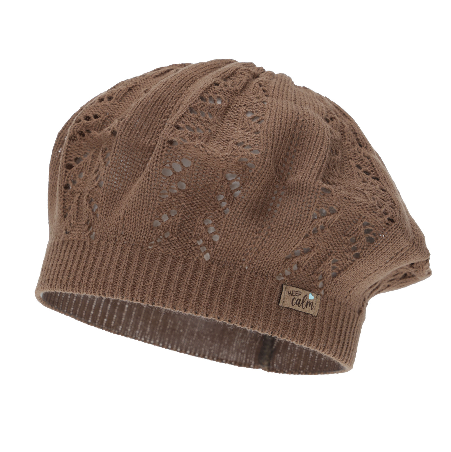 Girl's autumn/ spring beret, brown, Kevira