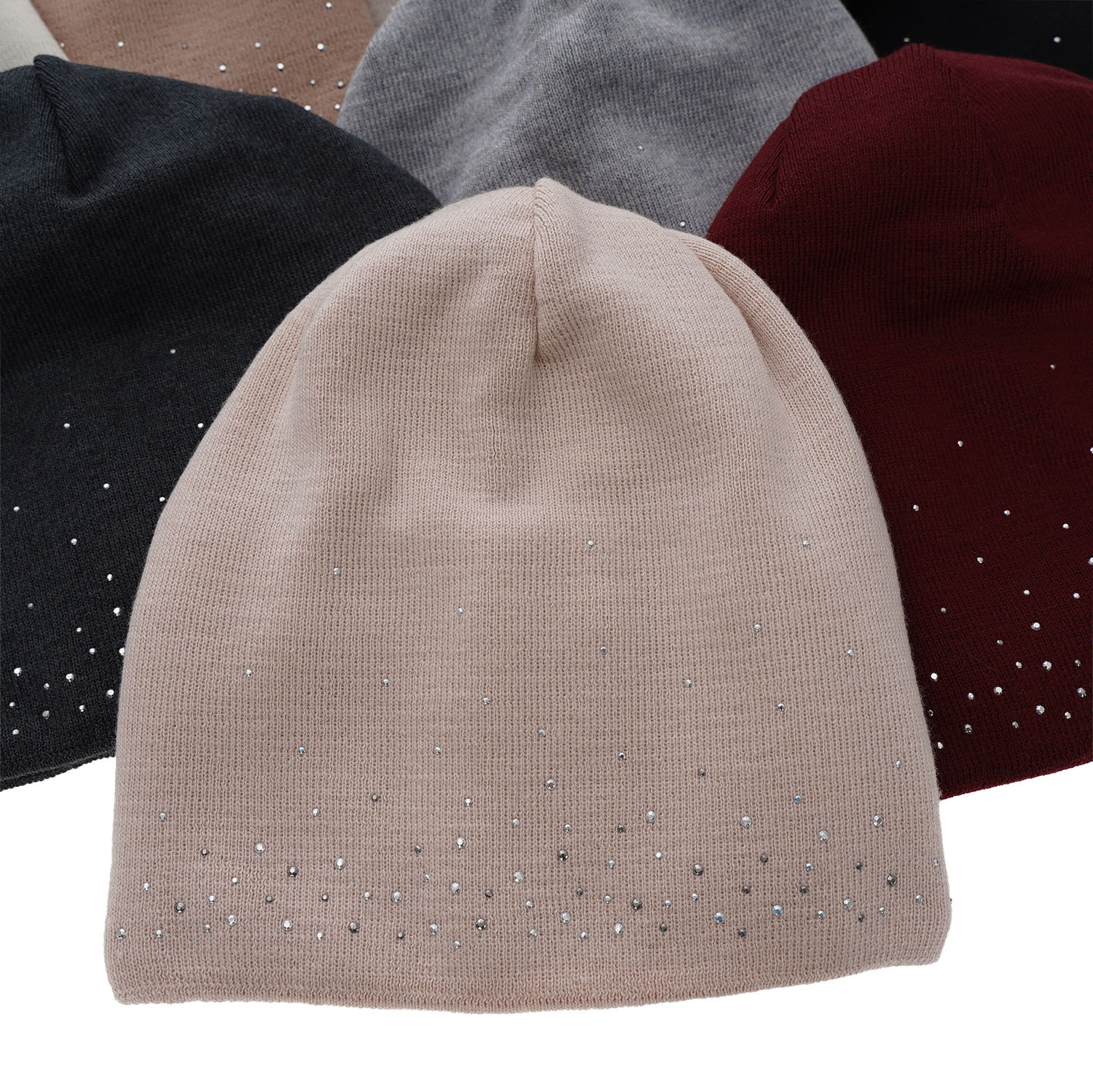 Woman's winter hat pink merino wool Minerwa