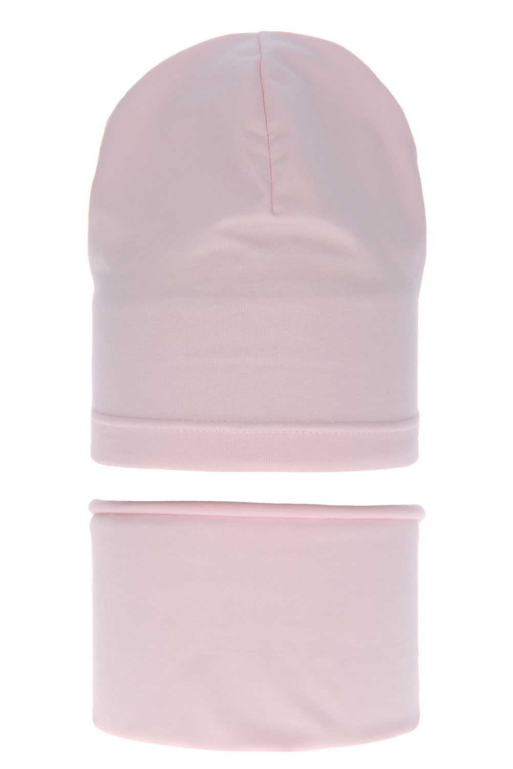Girl's spring/ autumn set: hat and tube scarf pink Hazelka