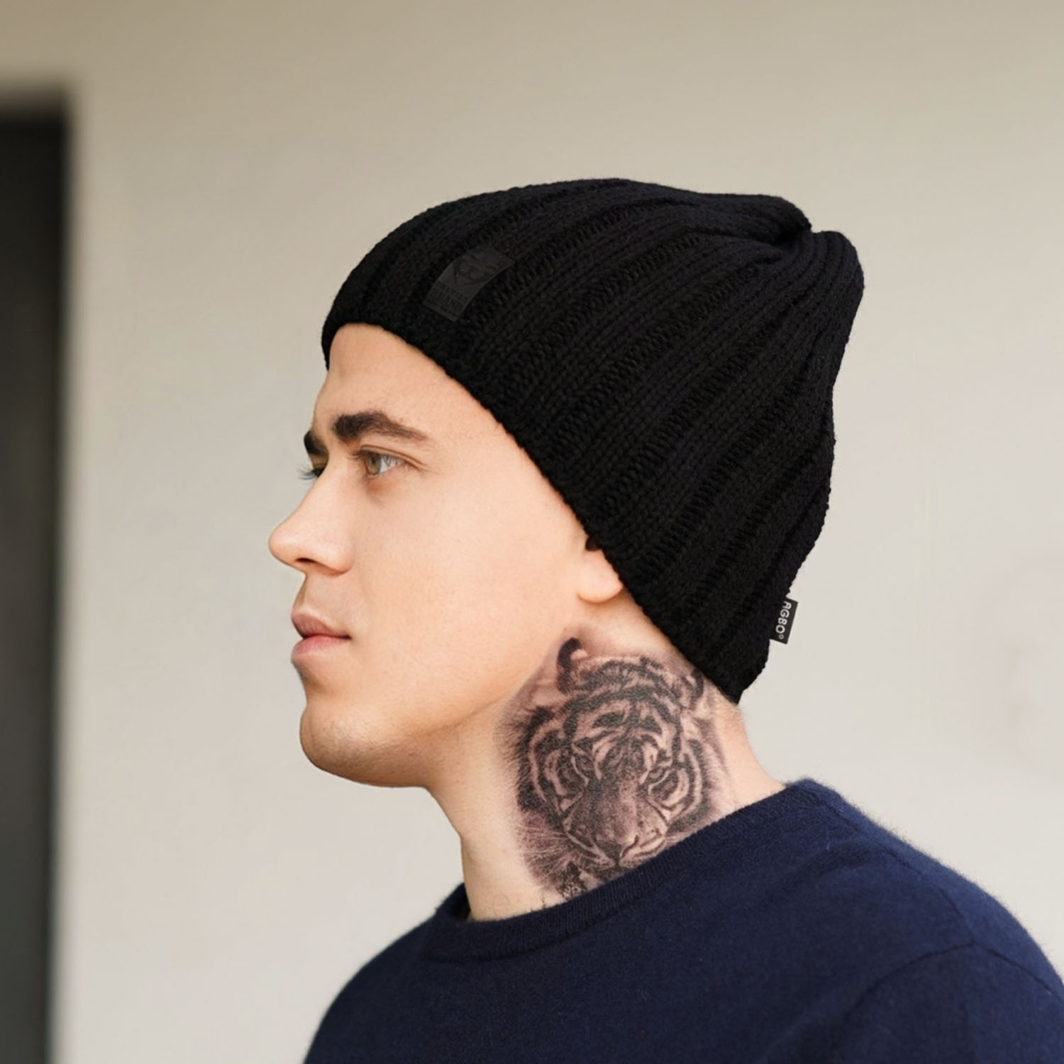 Men's winter hat red Derek