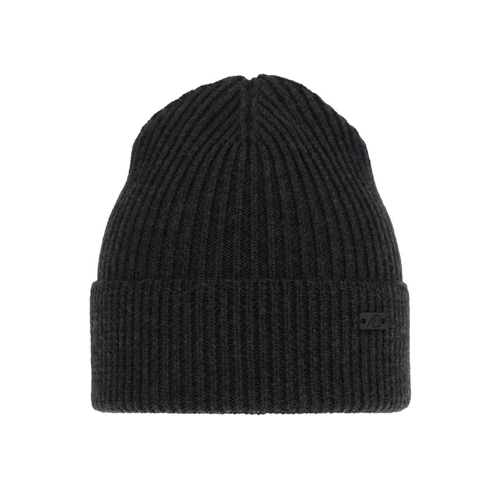 Men's winter hat grey Owen 100% Extra Fine Merino Wool