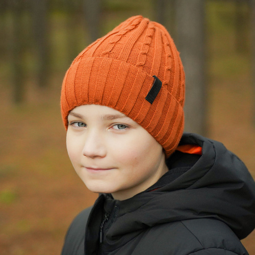 Boy's winter hat burgund Lucas