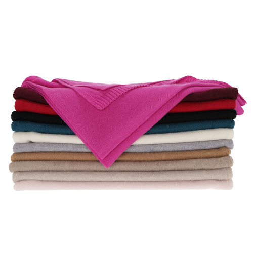 Woman's winter scarf, pink, merino wool with cashmere, Irenia