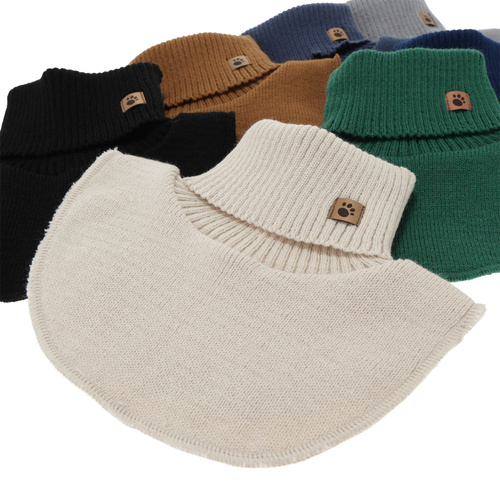 Boy's winter neck warmer, winter, emerald green, with lining, Lamor