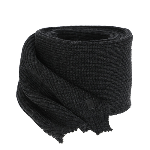 Men's winter scarf, gray, with merino wool Algor