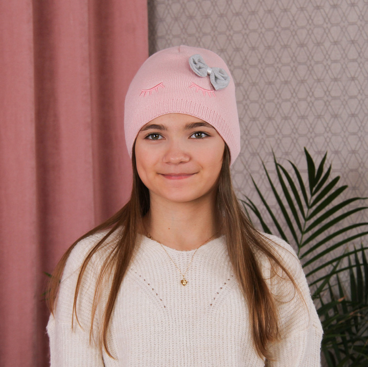 Girl's winter/ autumn hat pink Serena