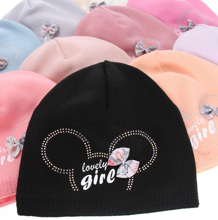 Girl's winter/ autumn hat pink Agnes