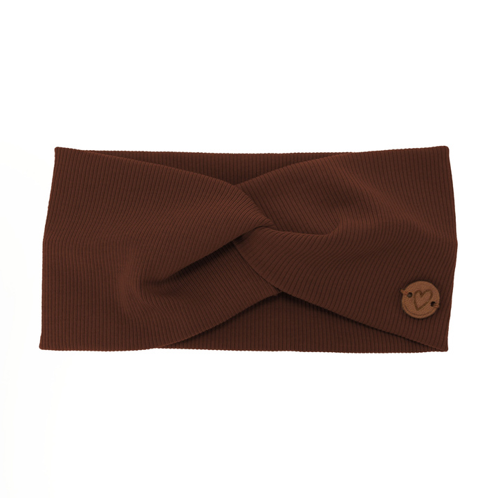 Girl's spring/ autumn headband cotton brown Kasjana