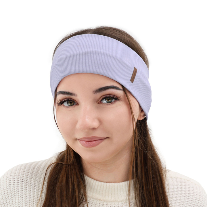 Women's autumn, spring purple cotton headband Sharon