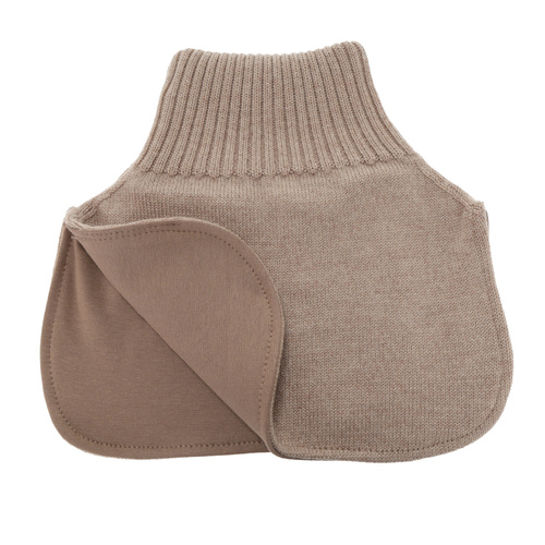 Girl's winter neck warmer, 100% merino wool, beige, Felice