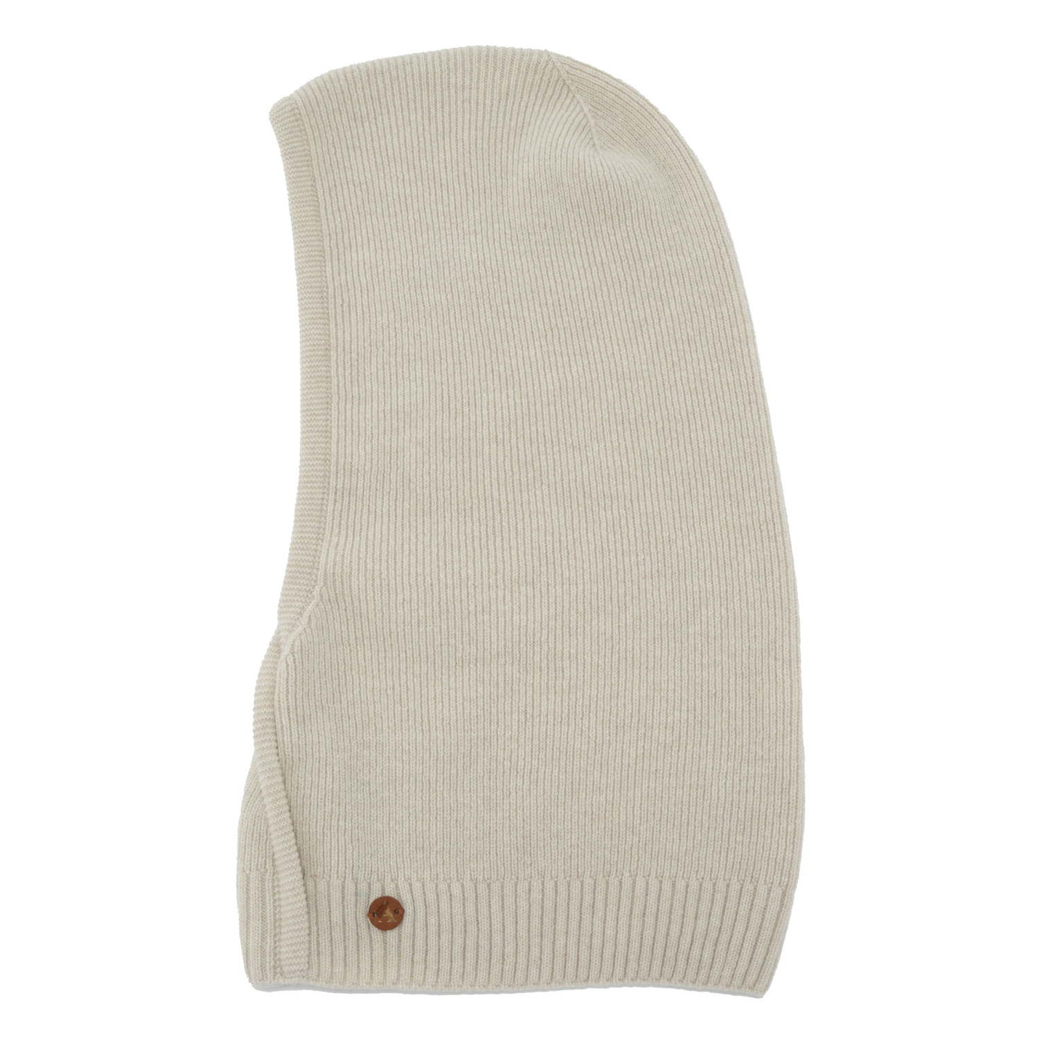 Balaclava autumn, winter, women's, beige, merino wool with cashmere, Kiruna