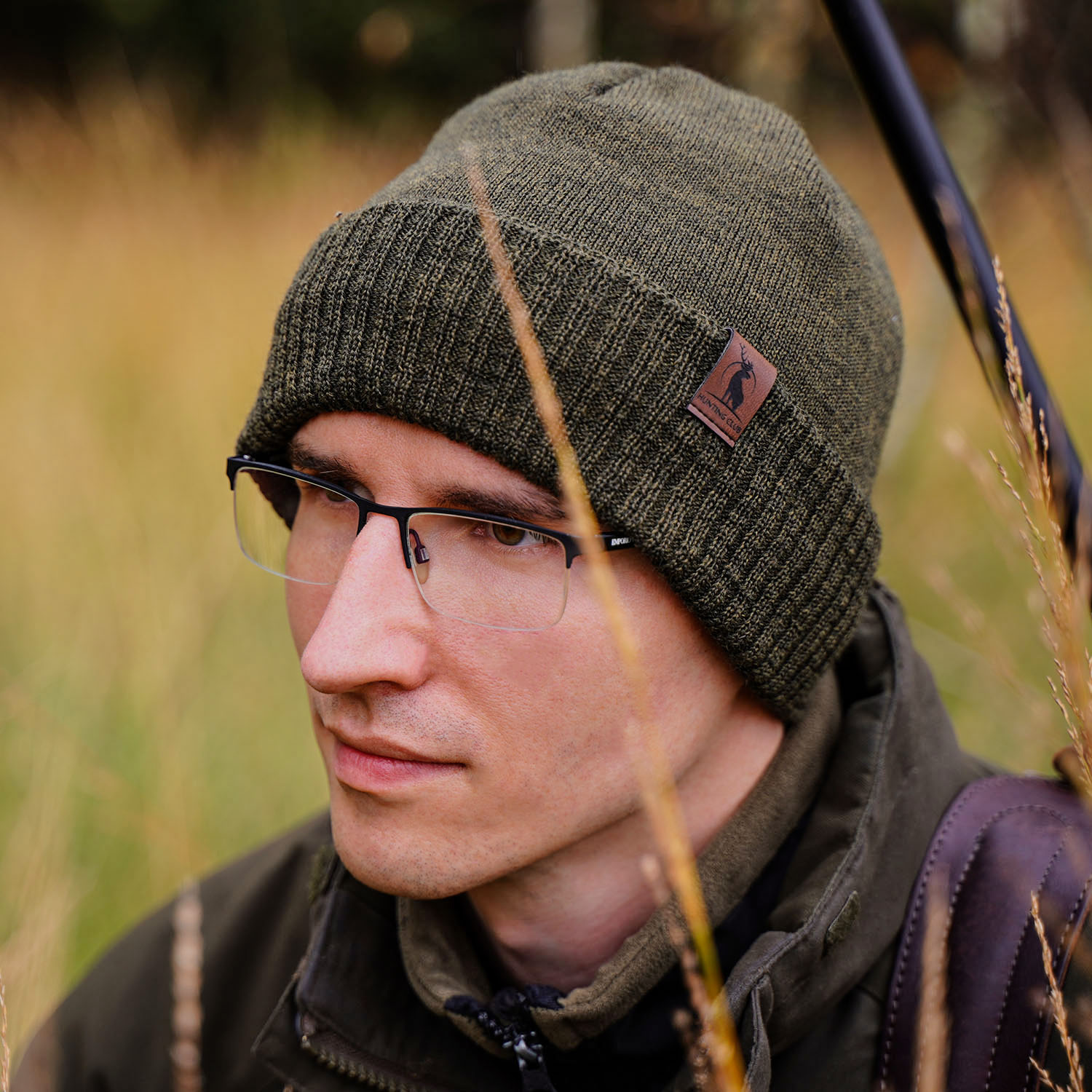 Men's winter hat, grey merino wool Hogan