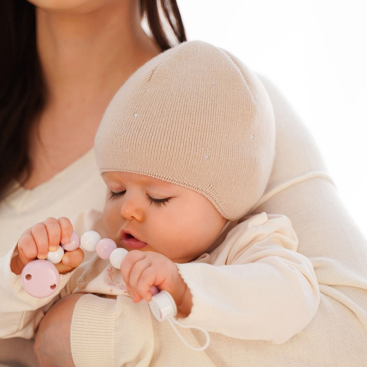 Girl's winter set: hat and scarf white Moli