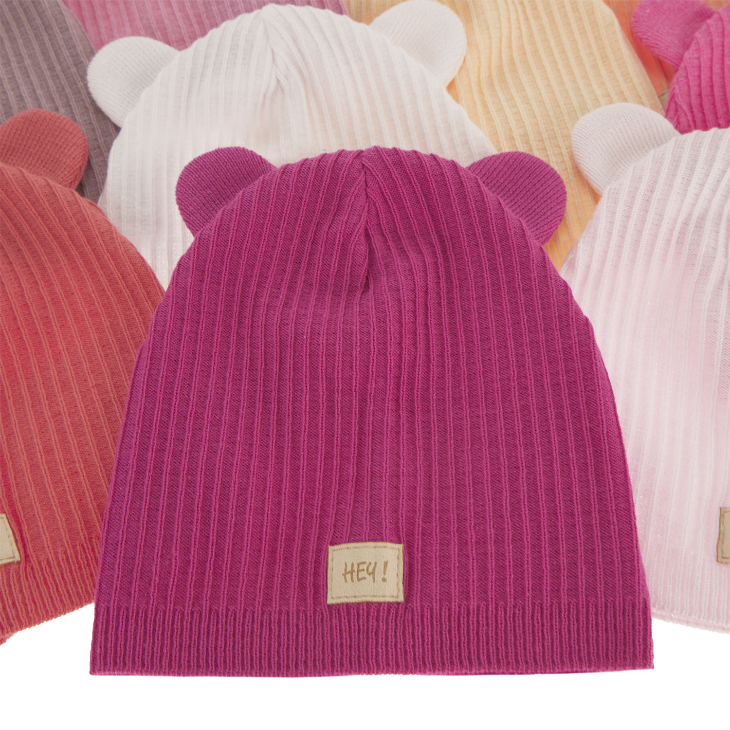 Girl's spring/ autumn hat, with cotton, white Clarisa