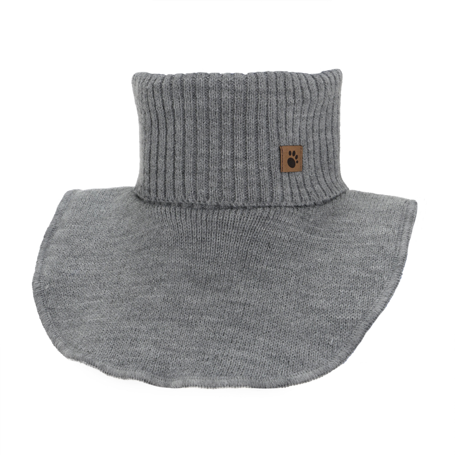 Boy's winter neck warmer, gray, lined, Lamor