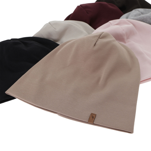 Woman's spring/ autumn hat, burgundy, cotton, Zenita