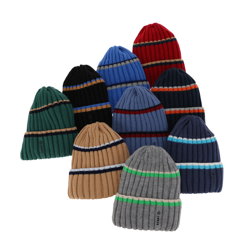 Boy's winter set: hat and tube scarf navy blue Bastien