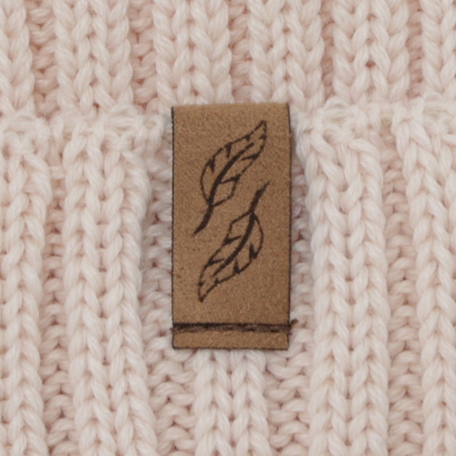 Woman's winter hat, beige, with merino wool, Zamira