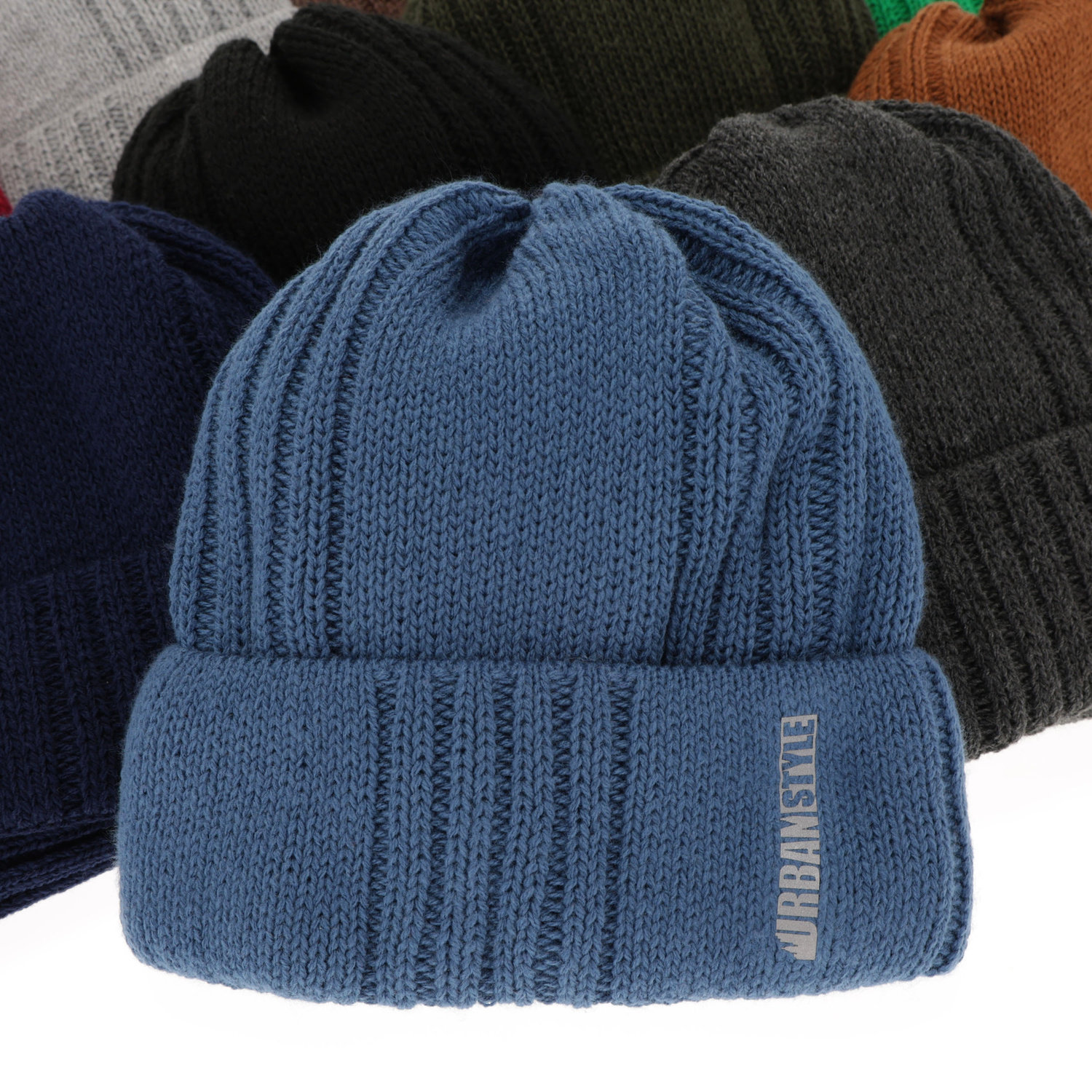 Boy's winter set: hat and tube scarf grey Balaton