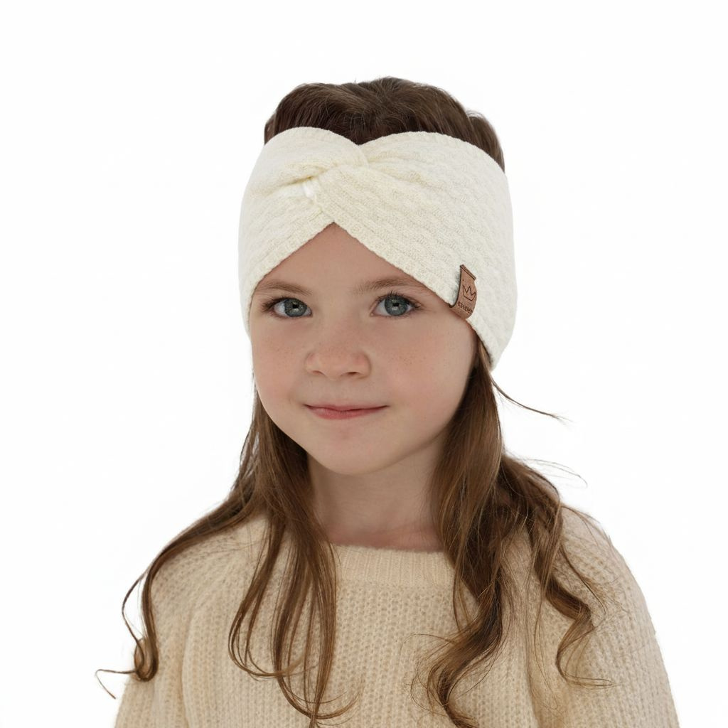 Girl's spring/ autumn headband ecru Goja