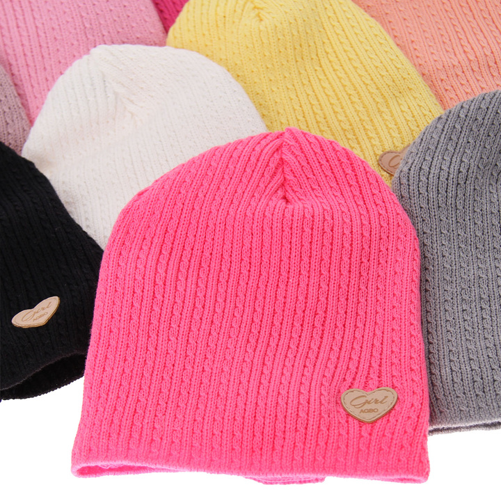 Girl's spring/ autumn set: hat and tube scarf pink Wega