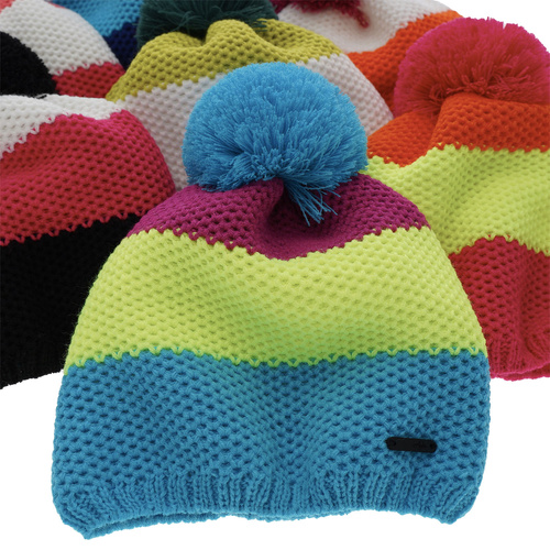 Girl's winter hat navy blue Naruto with pompom