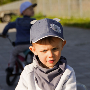 Boy's summer cap grey Bakuś