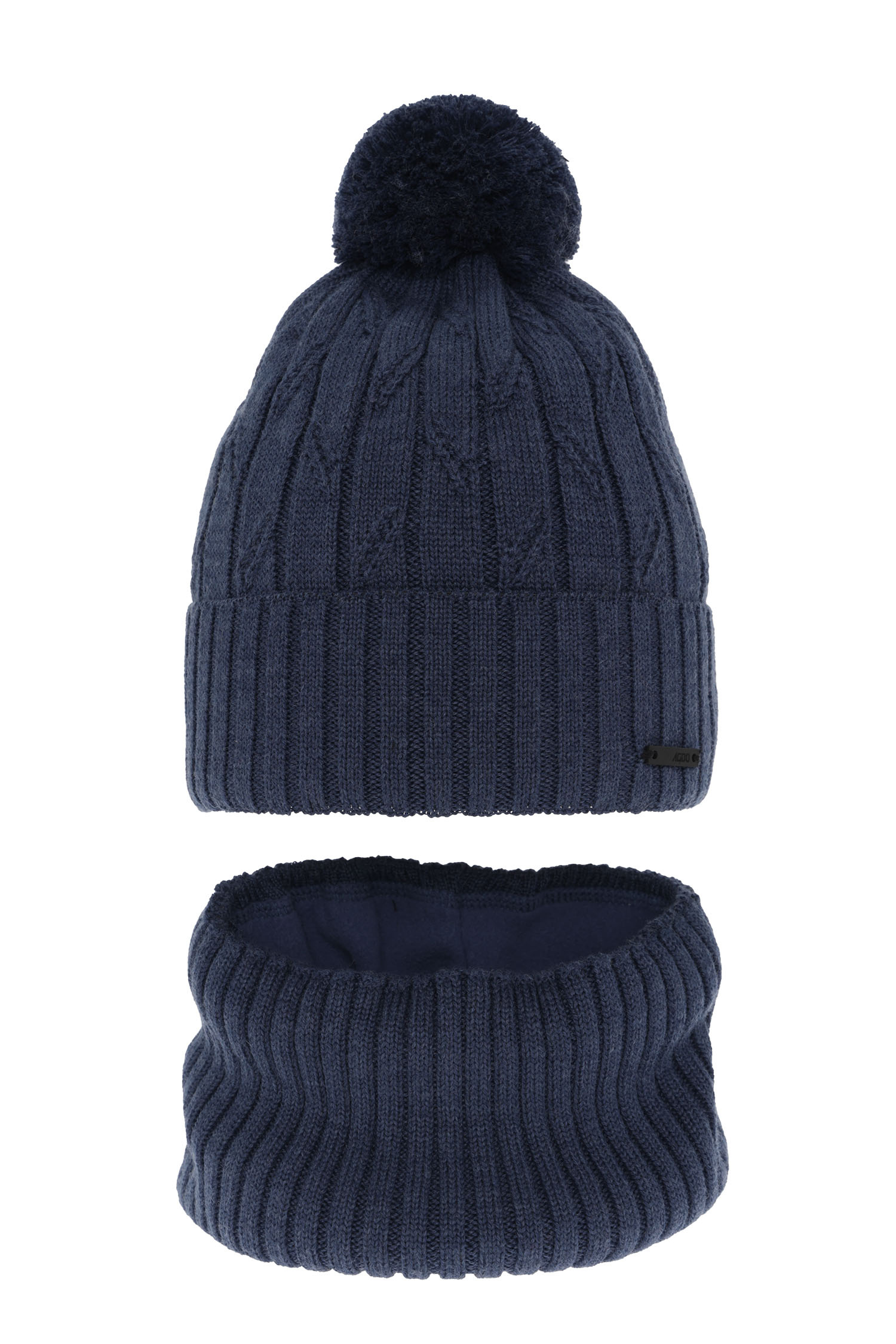 Scarf Mens Hat With Pom Pom Boy's Winter Set: Hat And Tube Scarf