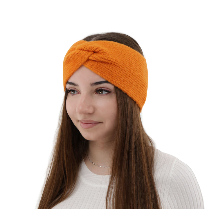 Woman's winter headband orange Florence