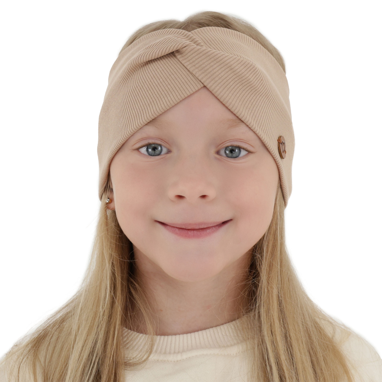 Girl's spring/ autumn headband, burgundy, cotton, Kasjana