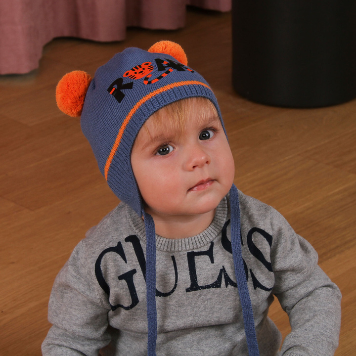 Boy's spring/ autumn hat navy blue Bazyli