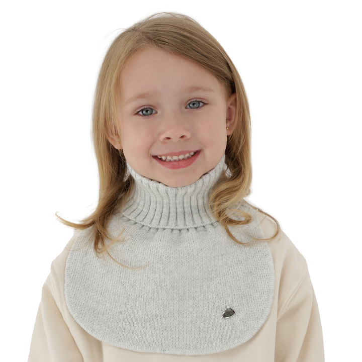 Girl's winter tube scarf grey Pixi