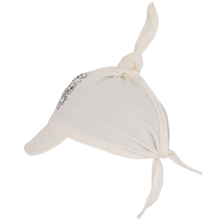 Cotton summer sun cap for boy ecru Robik		