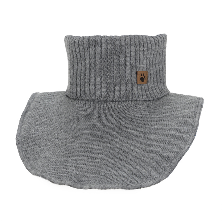 Boy's winter neck warmer, gray, lined, Lamor