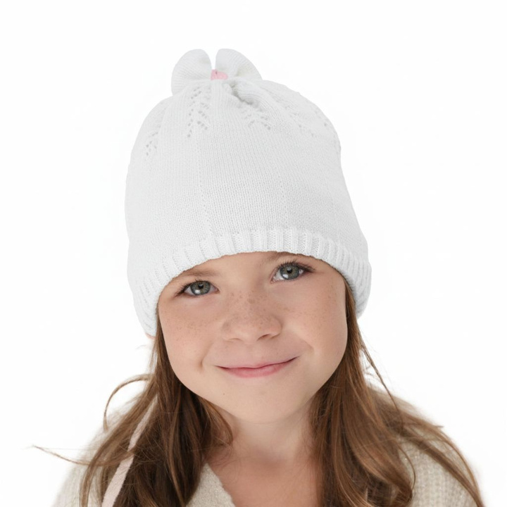 Girl's spring/ autumn hat white Ginara